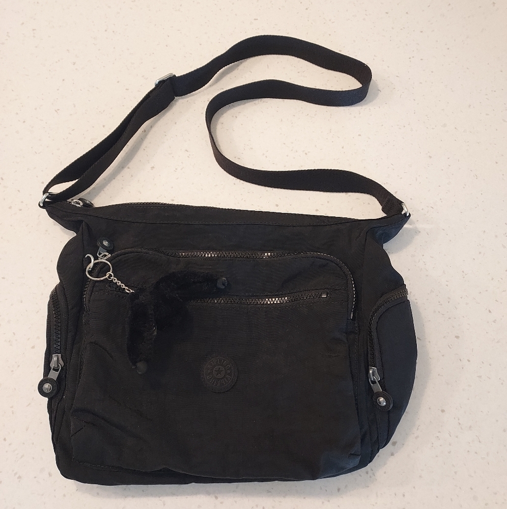 NWOT Black Kipling Crossbody Bag